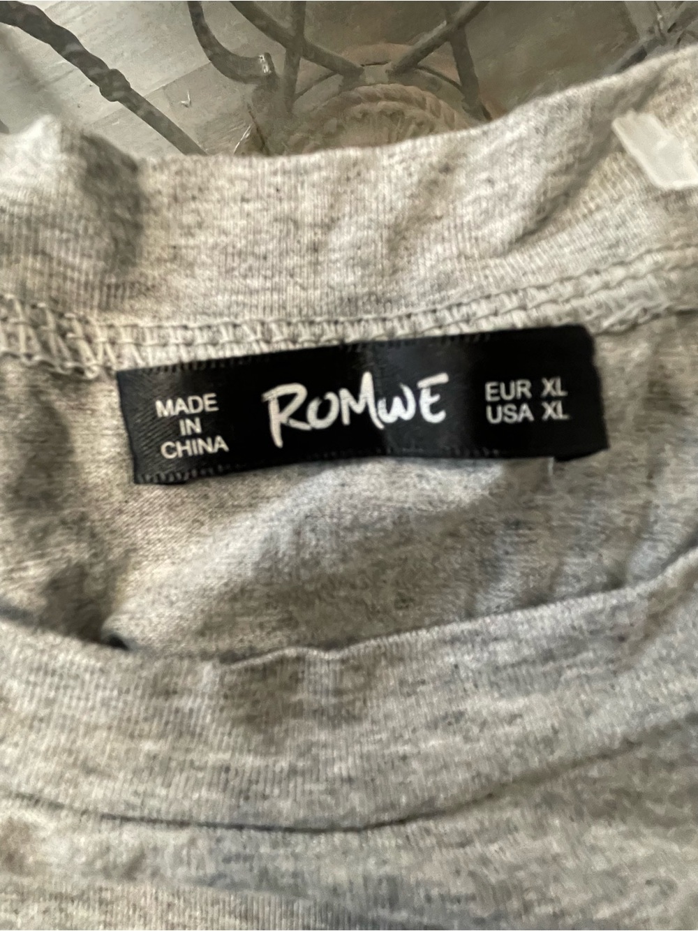ROMWE USA Womens XL  Gray American Flag Graphic Cropped T Shirt - Picture 6 of 6